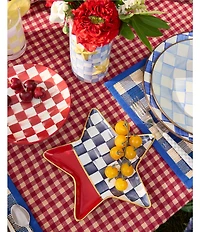 MacKenzie-Childs Check Enamel Charger Plate