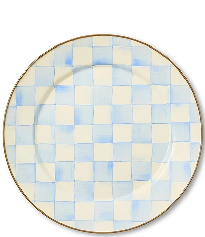 MacKenzie-Childs Check Enamel Charger Plate