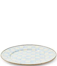 MacKenzie-Childs Check Enamel Charger Plate