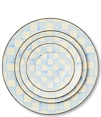 MacKenzie-Childs Check Enamel Charger Plate