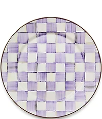 MacKenzie-Childs Check Enamel Charger Plate