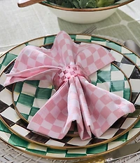 MacKenzie-Childs Check Enamel Charger Plate