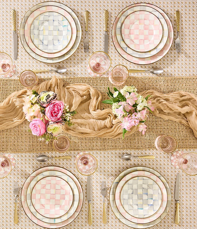 MacKenzie-Childs Check Enamel Charger Plate