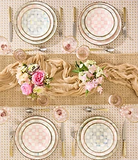 MacKenzie-Childs Check Enamel Charger Plate