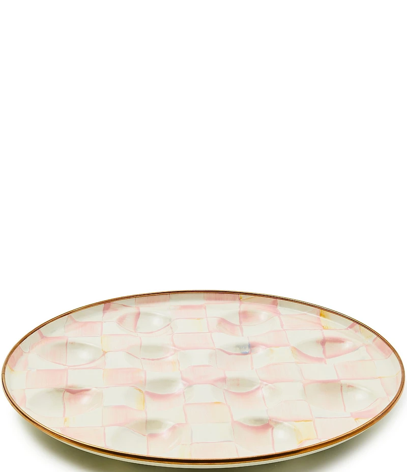 MacKenzie-Childs Check Enamel Egg Plate