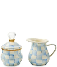 MacKenzie-Childs Check® Enamel Lidded Sugar Bowl