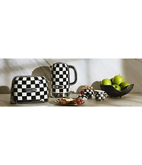 MacKenzie-Childs Courtly Check® Enamel Lidded Sugar Bowl