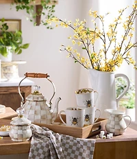 MacKenzie-Childs Courtly Check® Enamel Lidded Sugar Bowl