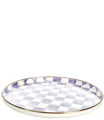 MacKenzie-Childs Check Enamel Round Tray