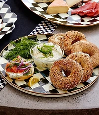 MacKenzie-Childs Check Enamel Round Tray