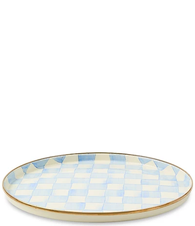 MacKenzie-Childs Check Enamel Round Tray