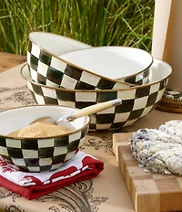 MacKenzie-Childs Check Everyday Bowl