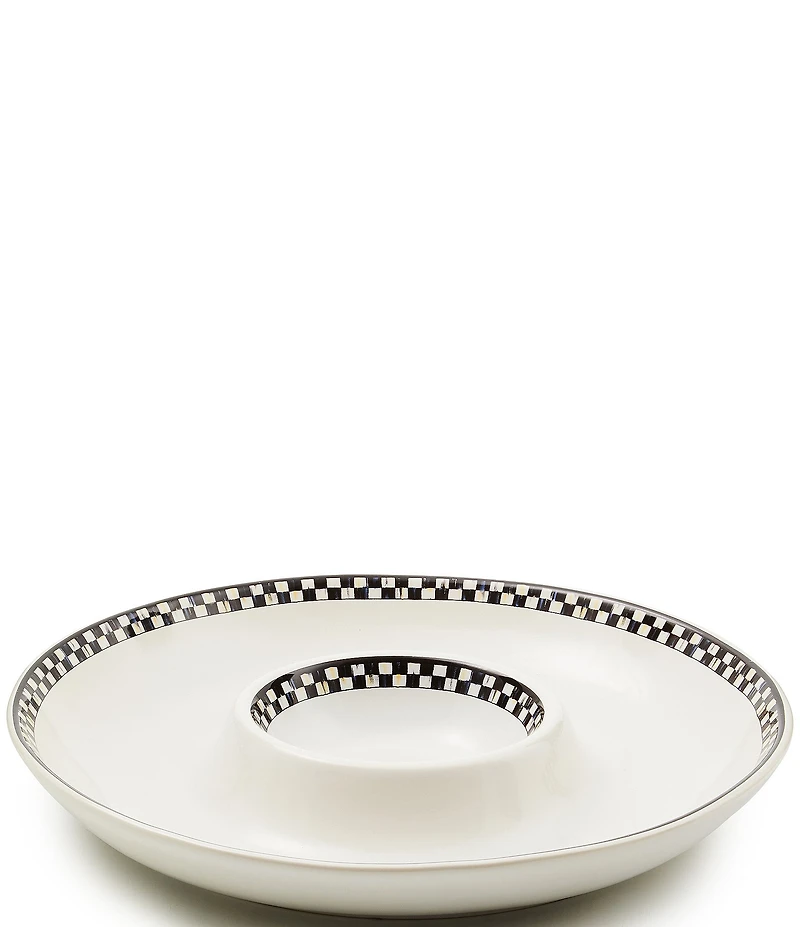 MacKenzie-Childs Courtly Check® Everyday Chip & Dip Server