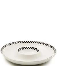 MacKenzie-Childs Courtly Check® Everyday Chip & Dip Server