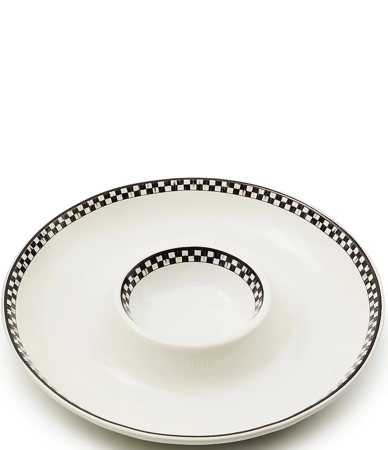 MacKenzie-Childs Courtly Check® Everyday Chip & Dip Server