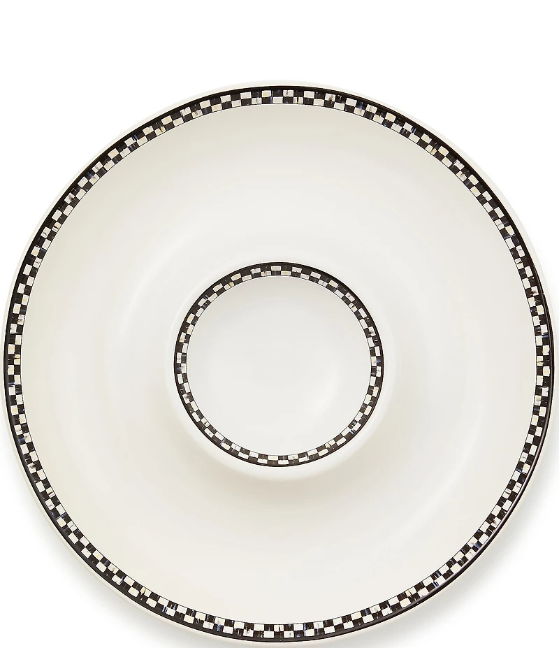 MacKenzie-Childs Courtly Check® Everyday Chip & Dip Server