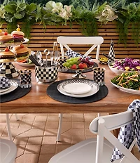 MacKenzie-Childs Courtly Check® Everyday Dinner Plates, Set of 4