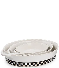 MacKenzie-Childs Courtly Check Everyday Large Oval Baker