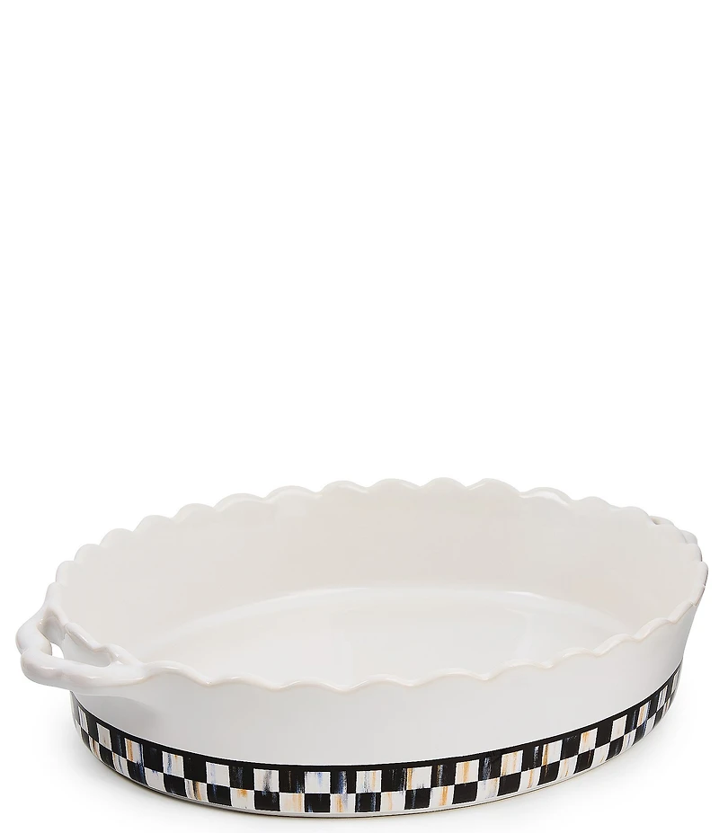 MacKenzie-Childs Courtly Check Everyday Large Oval Baker