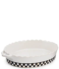 MacKenzie-Childs Courtly Check Everyday Large Oval Baker