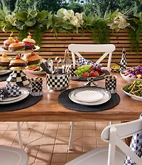 MacKenzie-Childs Courtly Check® Everyday Lunch Plates, Set of 4