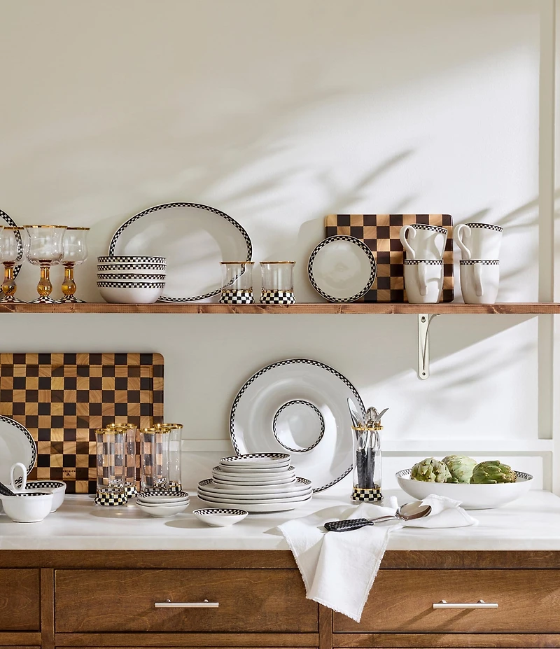 MacKenzie-Childs Courtly Check® Everyday Mugs, Set of 4