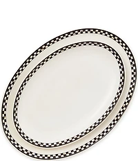 MacKenzie-Childs Courtly Check® Everyday Oval Platters, Set of 2