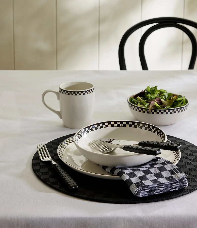 MacKenzie-Childs Courtly Check® Everyday Pasta Bowls, Set of 4