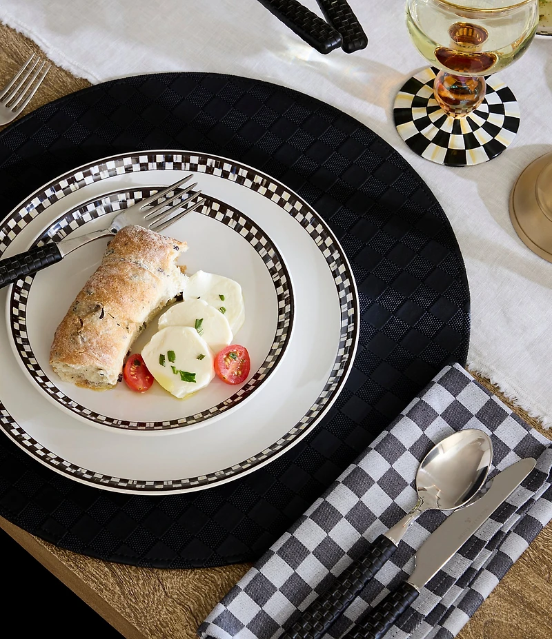 MacKenzie-Childs Courtly Check® Everyday Small Plates, Set of 4