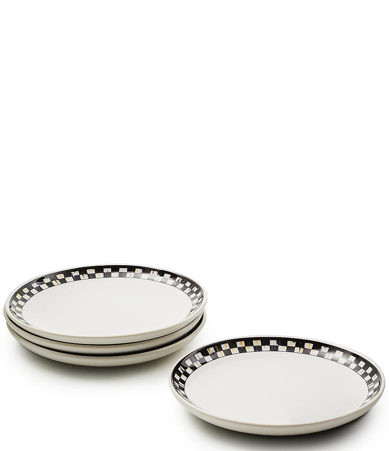 MacKenzie-Childs Courtly Check® Everyday Small Plates, Set of 4