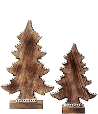 MacKenzie-Childs Courtly Check Forest Tree Sitters, Set of 2