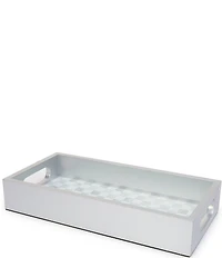 MacKenzie-Childs Check Glass Vanity Tray