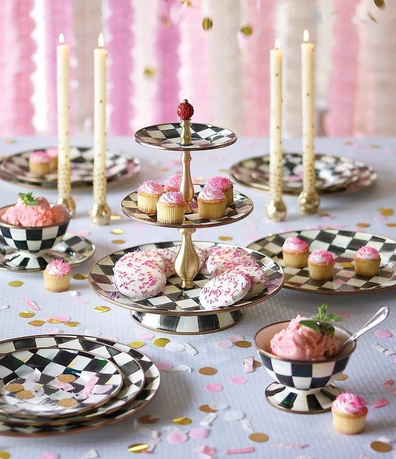 MacKenzie-Childs Courtly Check Ice Cream Dish