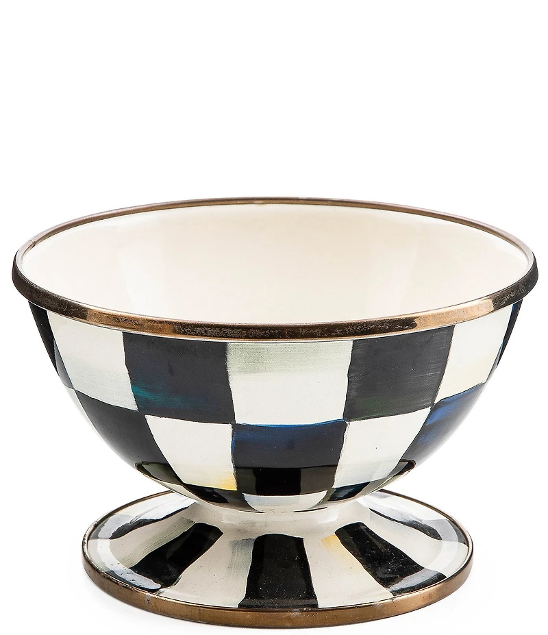 MacKenzie-Childs Check Ice Cream Dish