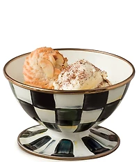 MacKenzie-Childs Check Ice Cream Dish