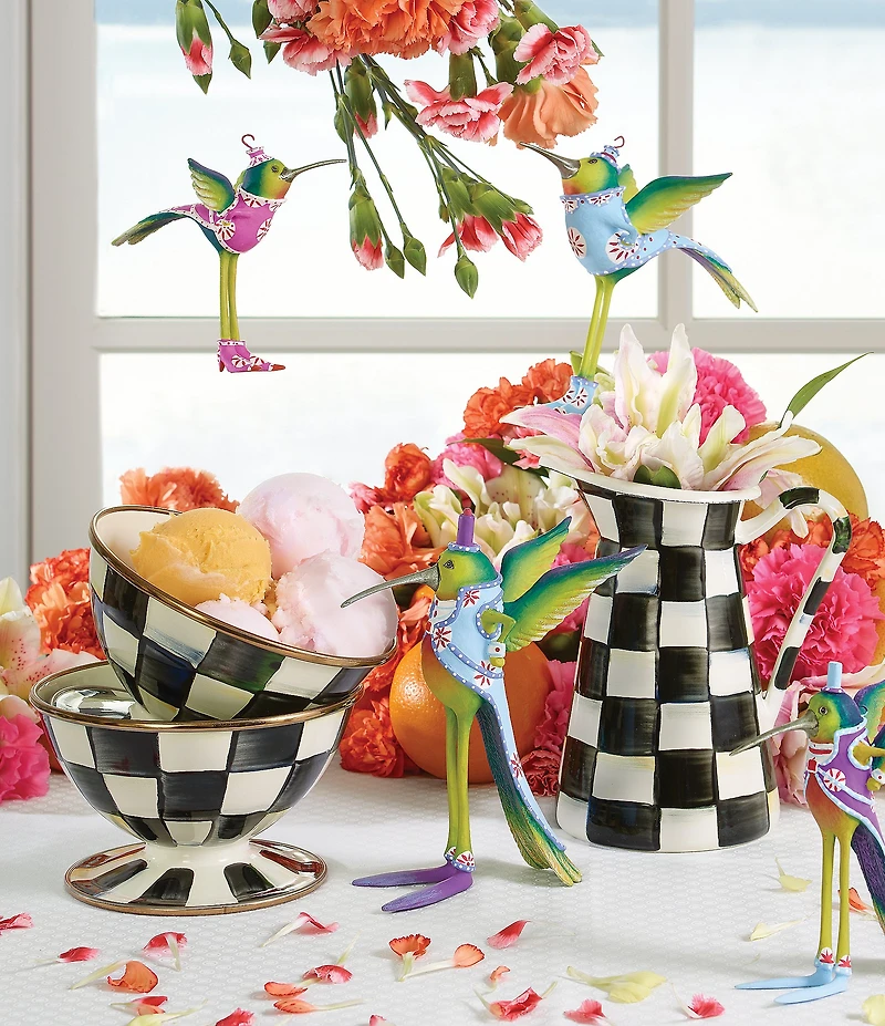 MacKenzie-Childs Check Ice Cream Dish