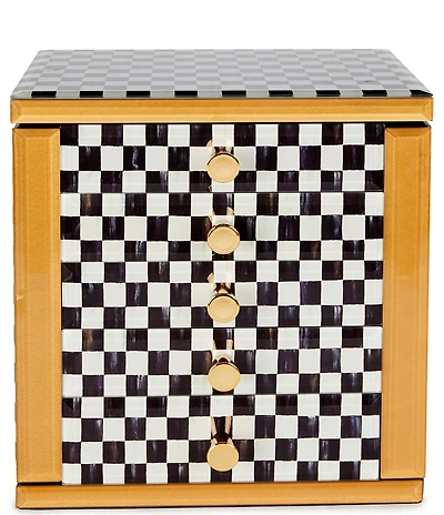 MacKenzie-Childs Courtly Check Jewelry Armoire Storage