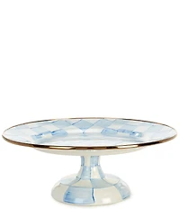 MacKenzie-Childs Check Enamel Pedestal Platter