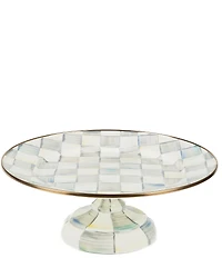 MacKenzie-Childs Check Enamel Pedestal Platter