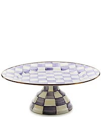 MacKenzie-Childs Check Enamel Pedestal Platter