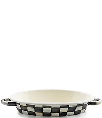 MacKenzie-Childs Courtly Check Medium Oval Gratin Dish