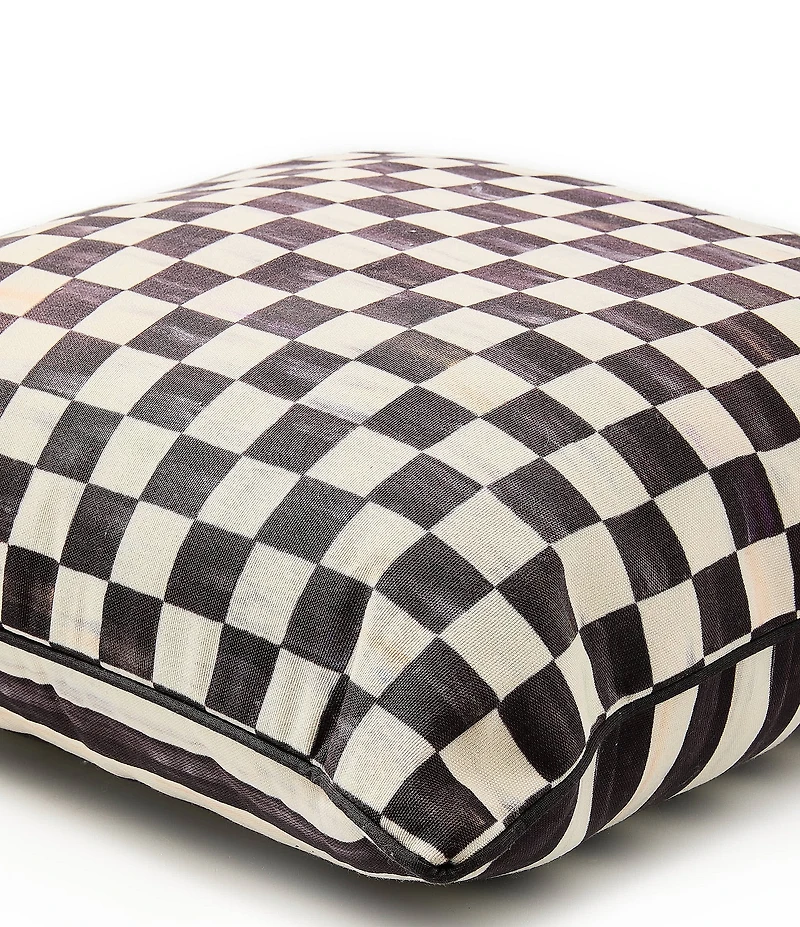 MacKenzie-Childs Courtly Check Printed Outdoor Square Pillow