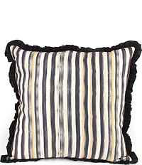 MacKenzie-Childs Courtly Check® Ruffled Square Throw Pillow
