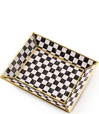 MacKenzie-Childs Check Glass Tray, Small