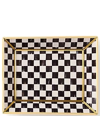 MacKenzie-Childs Check Glass Small Tray