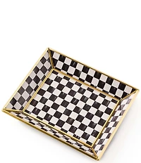 MacKenzie-Childs Check Glass Small Tray