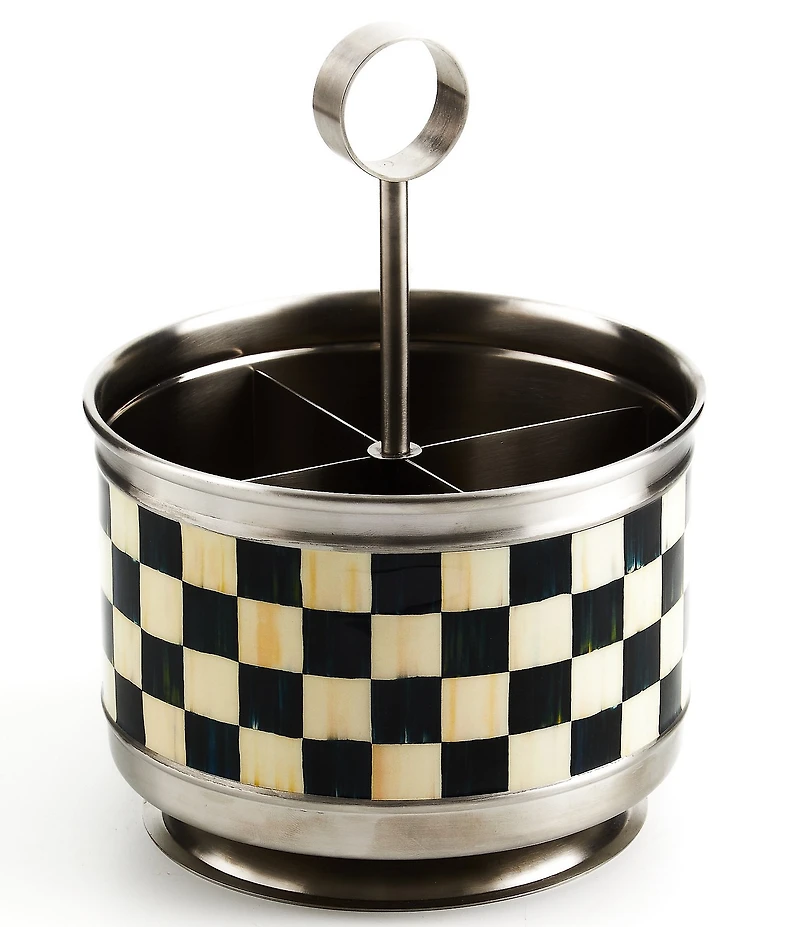 MacKenzie-Childs Courtly Check® Supper Club Flatware Caddy