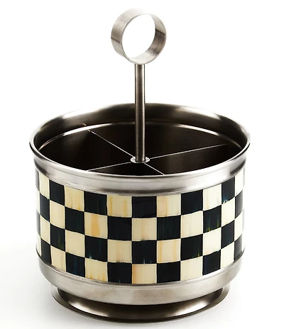 MacKenzie-Childs Courtly Check® Supper Club Flatware Caddy