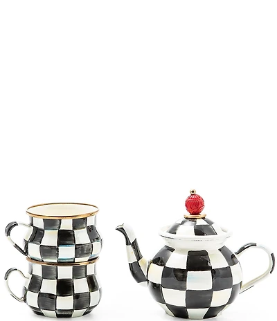 MacKenzie-Childs Courtly Check Tea Party Set