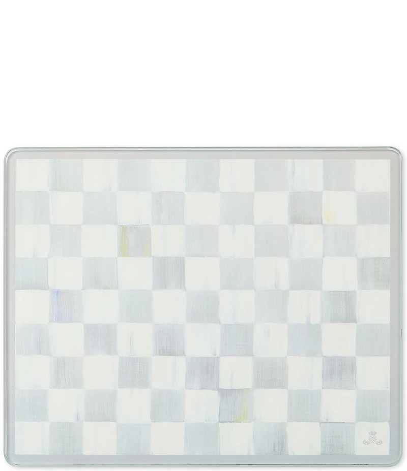 MacKenzie-Childs Check Tempered Glass Cutting Board, Set of 2